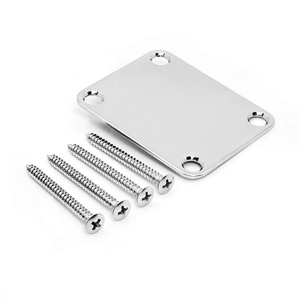 Placa de junção (Neck plate) para guitarra ou baixo Gotoh® NBS-3-C com parafusos