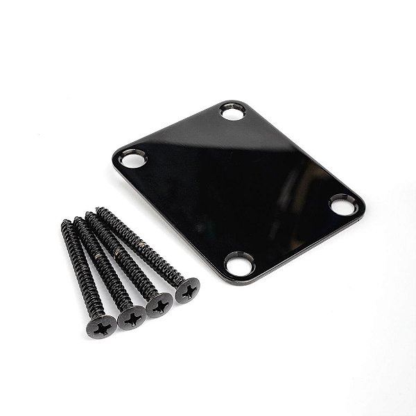 Placa de junção (Neck plate) para guitarra ou baixo Gotoh® NBS-3-B com parafusos