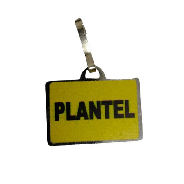 Plaqueta de Identificação de Alumínio Com Gancho - Plantel