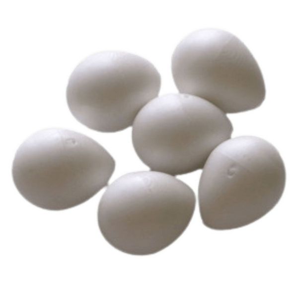 20 x Ovos Indez Branco - Para Agapornis e Periquito - N4 - Unidade - Animalplast