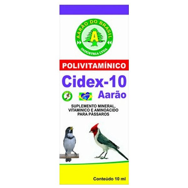 Cidex 10 Liquido 10ml - AARÃO - Nova Embalagem