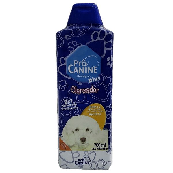 Shampoo e Condicionador - Pró Canine Plus Clareador - Cães e Gatos - 700ml