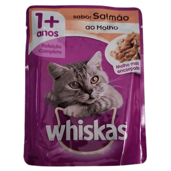 Sachê Whiskas - 1+ Anos - Gatos Adultos - Vários Sabores - 85g