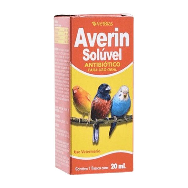 Averin Solúvel 20ml - Antibiótico