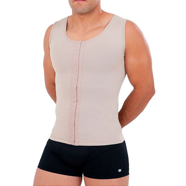 Regata Modeladora Masculina com Abertura Frontal