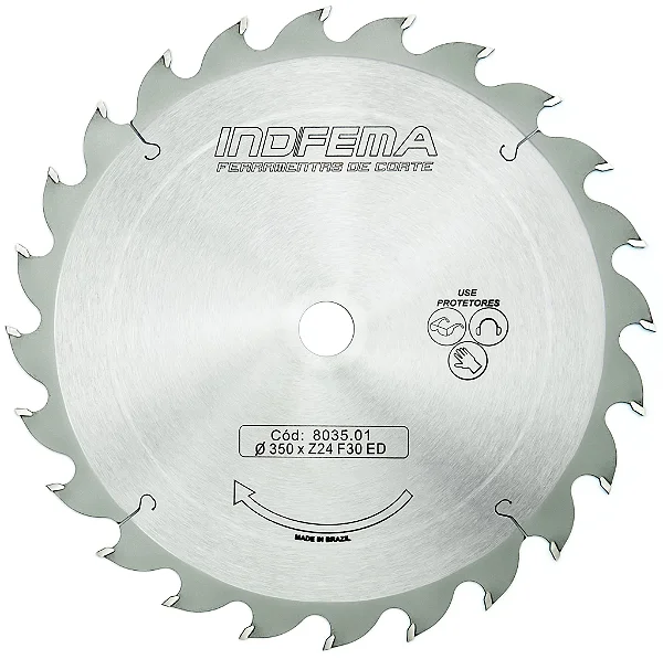 Disco Serra Circular 350mm 24 Dentes 803501 Indfema
