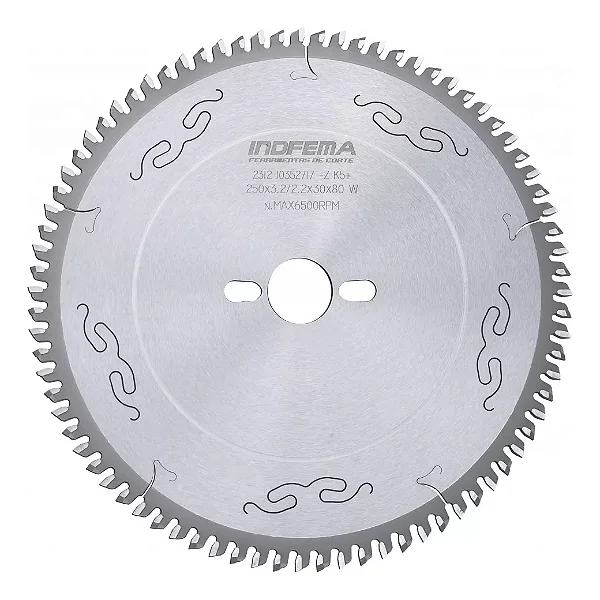 Disco Serra Circular Cromada 250mm 80 Dent Ed 812560 Indfema