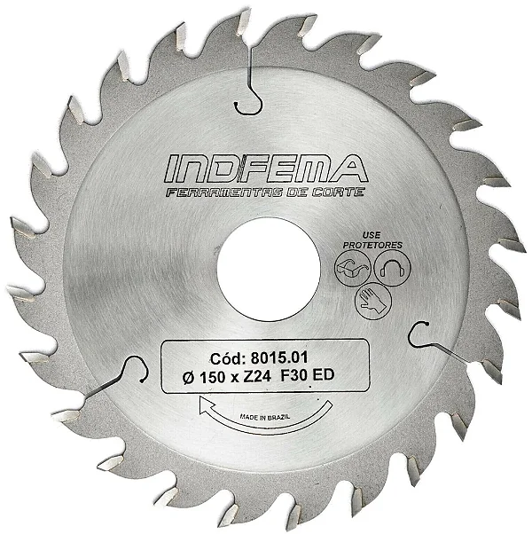 Disco Serra Circular HM 150mm 24 Dentes 801501 Indfema