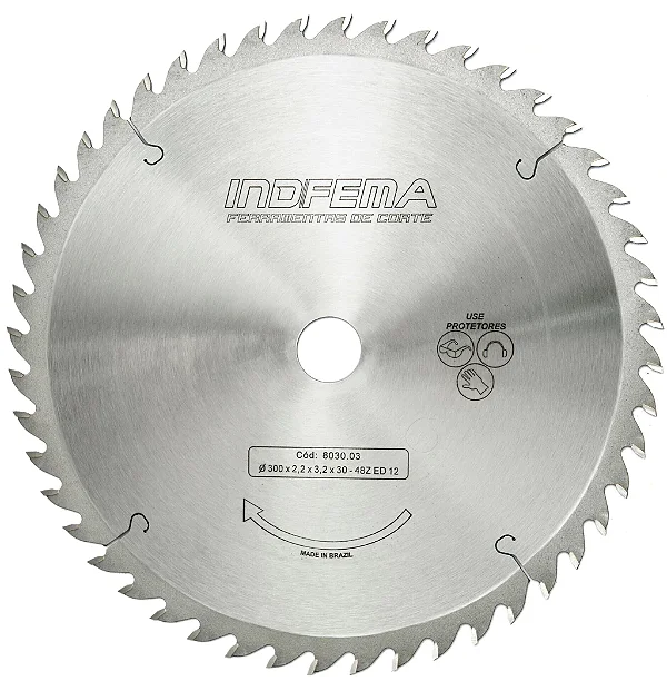 Disco Serra Circular HM 300mm 48 Dentes 803003 Indfema