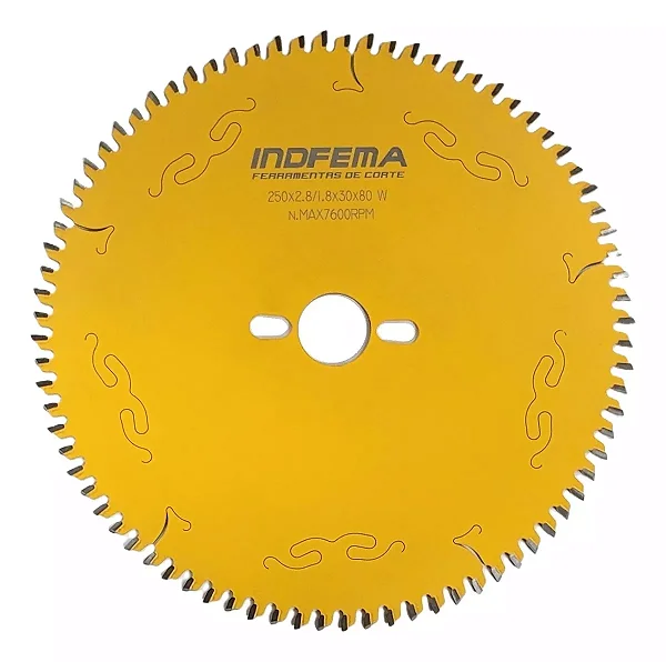 Disco Serra Circular Teflonada para MDF 250mm 80d 872530 Indfema