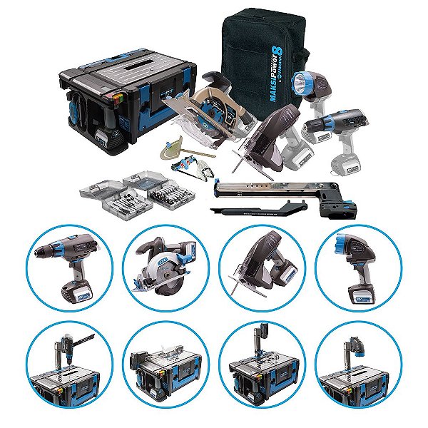 Maksipower 8 Multi Função 8 Em 1 Blue Edition Mp8 Maksiwa