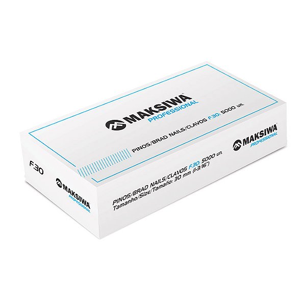 Pino Para Pinador F30 30mm Caixa Com 5000 Unidades Maksiwa