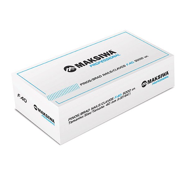 Pino para Pinador F40 40mm Caixa com 5000 unidades Maksiwa