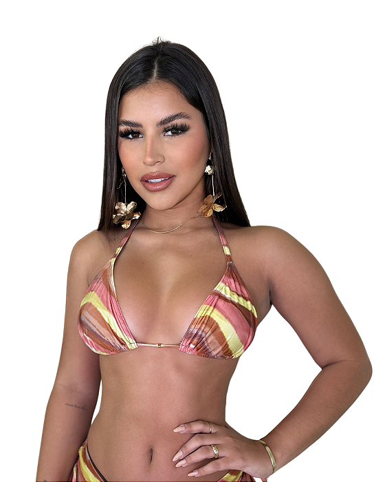 Cortinão  de biquini marquinha Carolgava Moda Praia