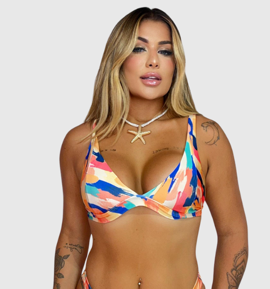 Top cortinao cuter feminino