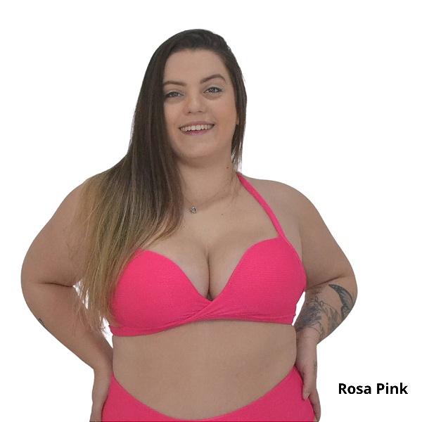 Top meia taca com bojo plus size