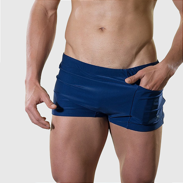 Sunga boxer com bolso moda praia