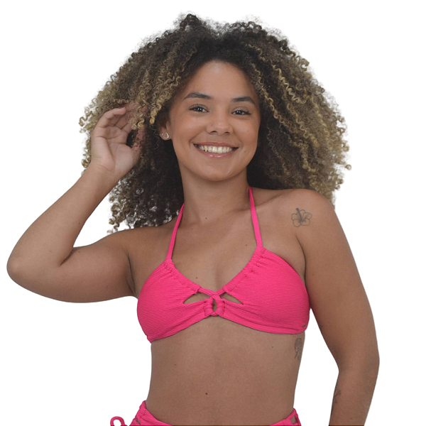 Top cortininha cruzado feminino