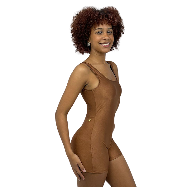 Macacão curto fitness feminino