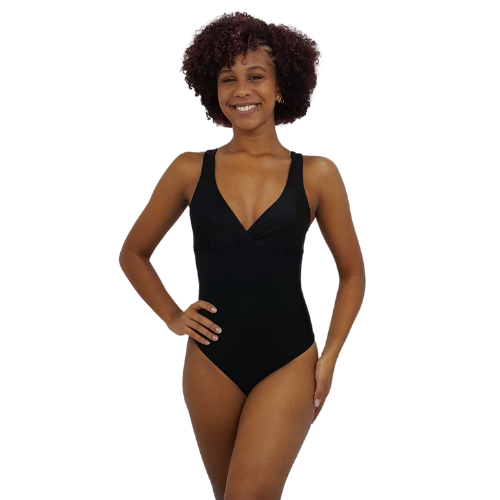 Maio decote v feminino