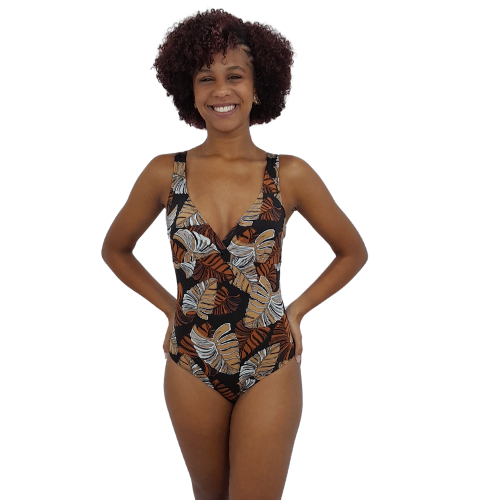 Maio decote v feminino