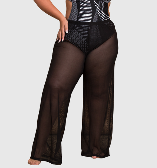 Calca pantalona praia plus size