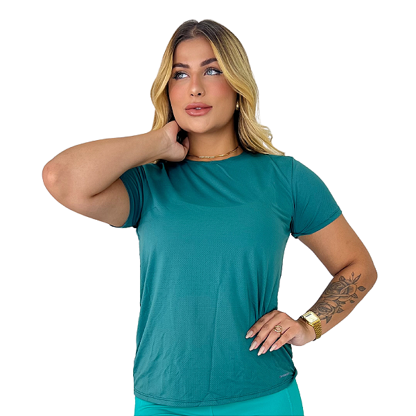 Blusa manga curta feminina