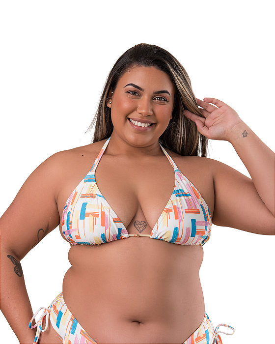 Cortinao de biquini marquinha plus  Carolgava Moda Praia