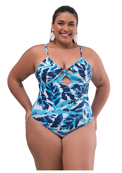 Maio luxo cruzado no peito plus size