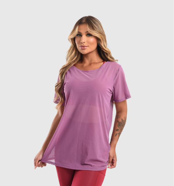 Blusa de tule feminina