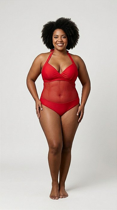 Maio com tela plus size