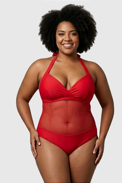 Maio com tela plus size