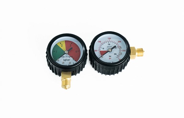 Par de Manômetros para Regulador de CO₂