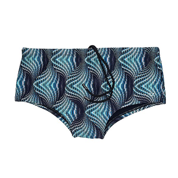 Sunga VM Tradicional Estampada Ondas Geométricas
