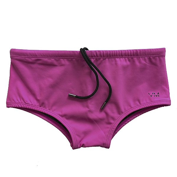 Sunga VM Clássica Lisa Rosa Neon