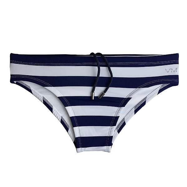 Sunga VM Slim Estampada Listra Horizontal Grossa Trancoso