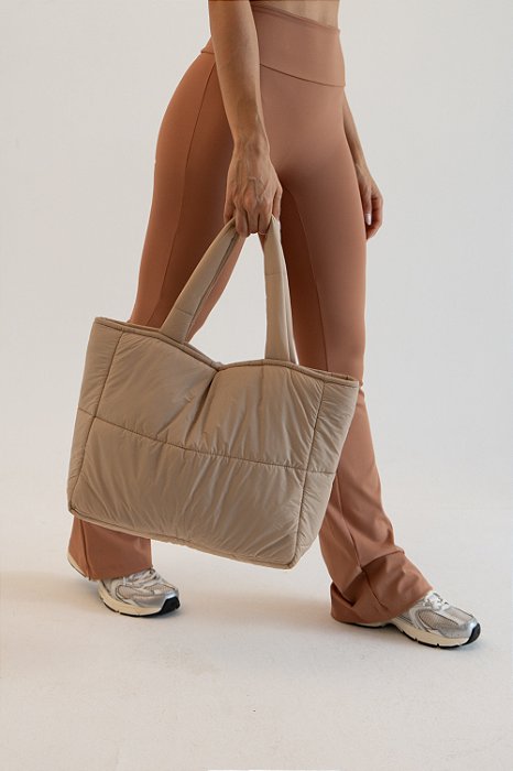 BOLSA PUFFER AREIA