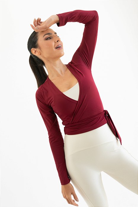 BLUSA BALLET FRUTAS VERMELHAS