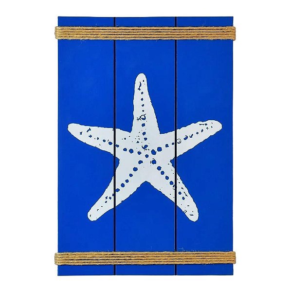 Quadro Azul Estrela 35X25cm