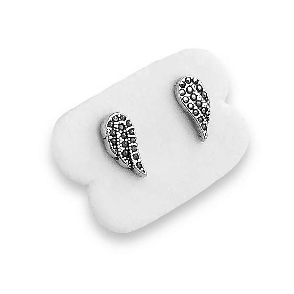 BRINCO ASA CRAVEJADO MARCASSITA ANJO - PRATA 925