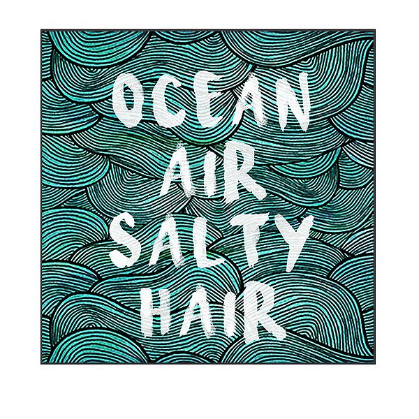 QUADRO DECORATIVO - OCEAN AIR SALTY HAIR