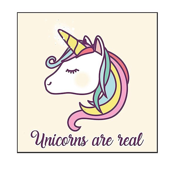 QUADRO DECORATIVO - UNICORNS ARE REAL