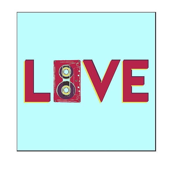 QUADRO DECORATIVO - LOVE RETRÔ