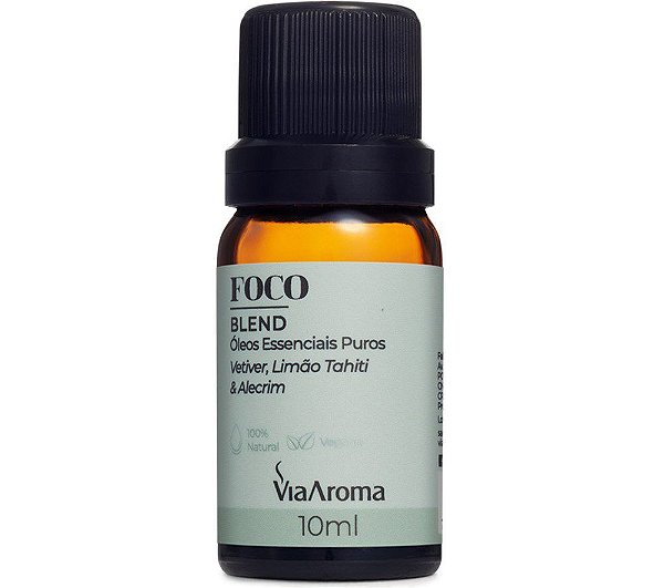 Blende de óleos essenciais | Foco | Via Aroma |10 ml
