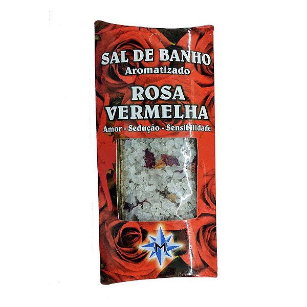 Sal de banho aromatizado | Rosa Vermelha | 100gr