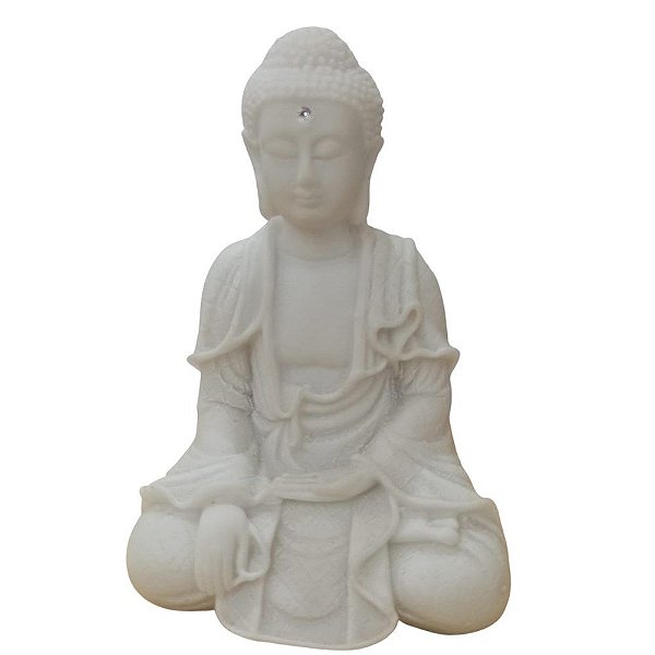 Buda Cristal |  marmorite | Bhumisparsha | 12cm