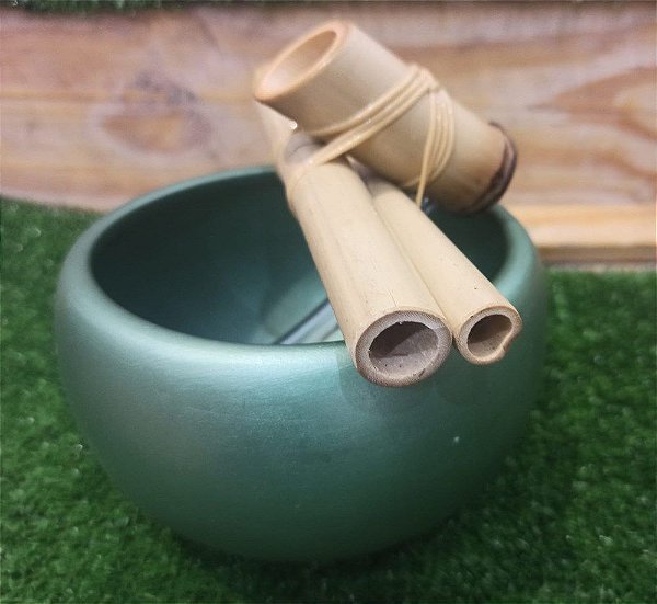 Fonte Bica | Bambu | Verde | 17 cm