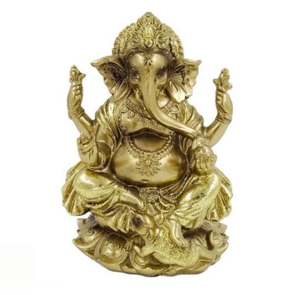 Ganesha dourado | 11,5x9cm | Resina