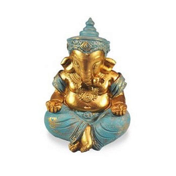 Ganesha da prosperidade sentado  | 12 cm | Resina