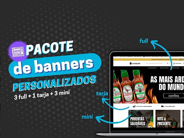 Pacote Criativo Completo -  7 Banners Personalizados